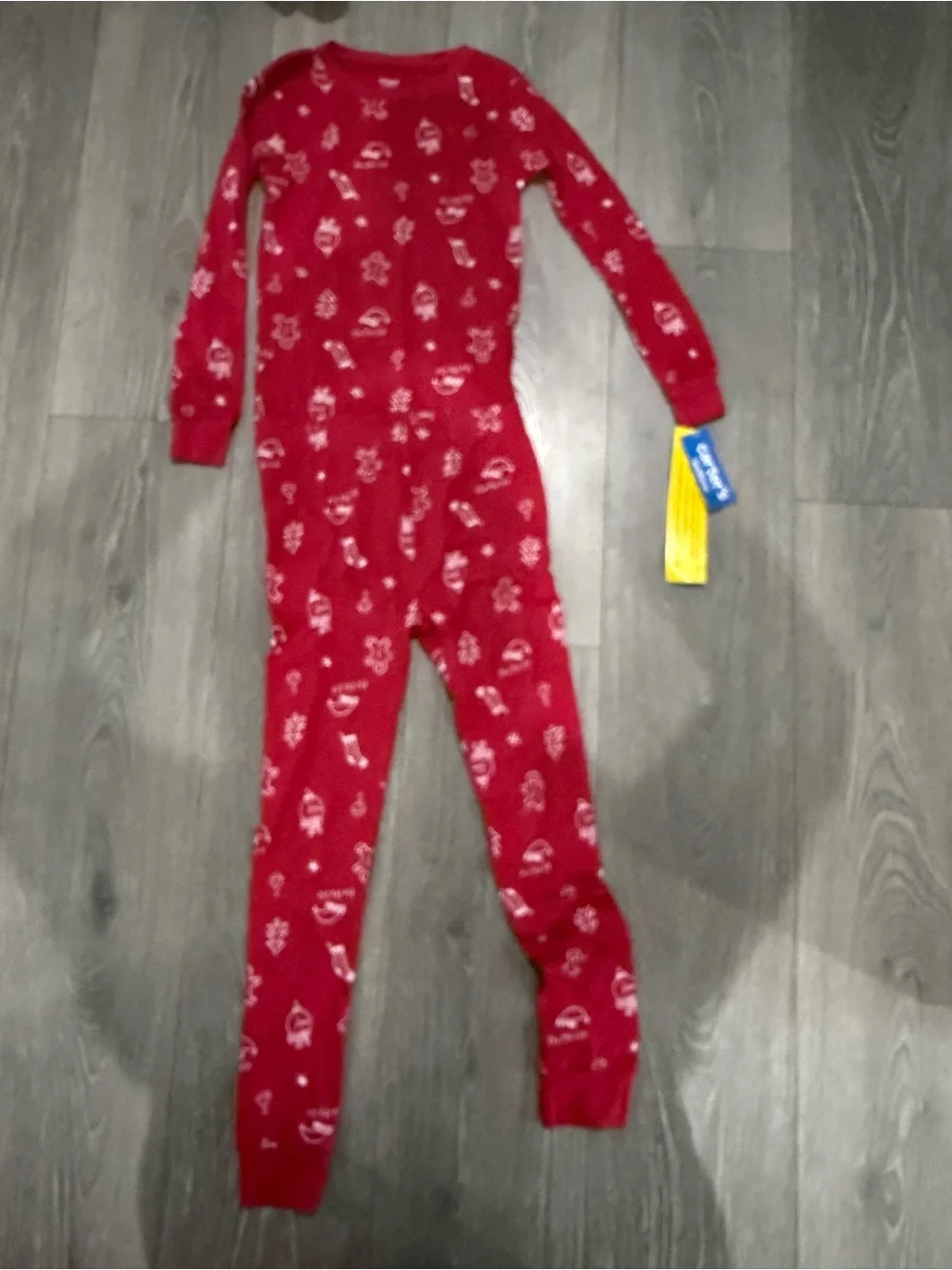 Carters Red Holiday Pajamas size 7